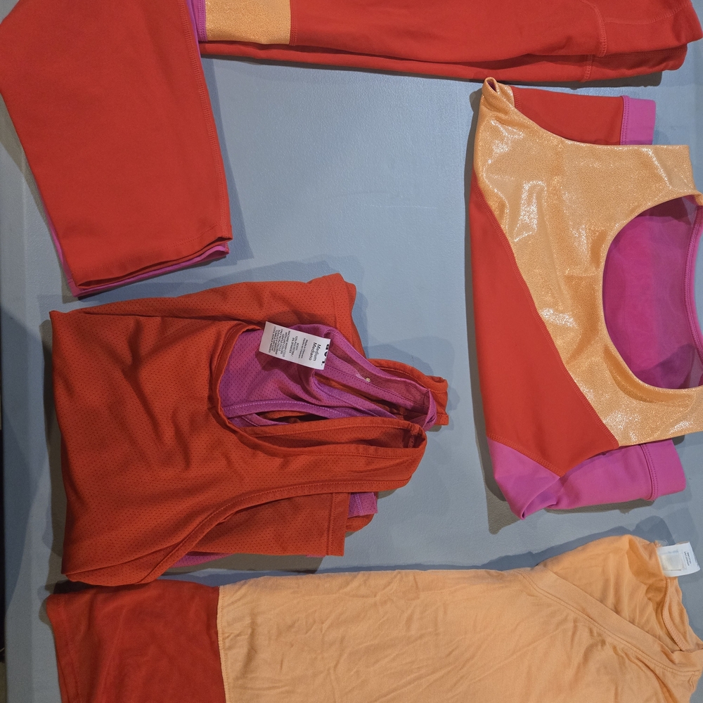 JoyLab Pink, Red, Orange Active Wear Set (1C4)